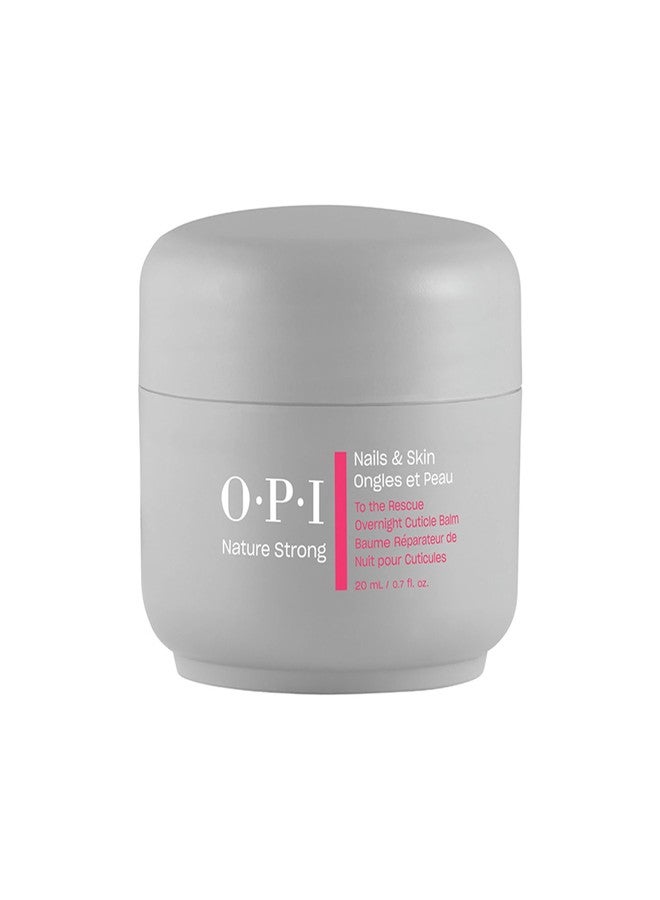 OPI Nature Strong Nails & Skin - To the Rescue Overnight Cuticle Balm | Treatment Locks in Moisture for Dry Cuticles, Nails, and Skin | Enriched with Oils & Shea Butter | 0.7 Fl Oz | 20 mL - Image 1